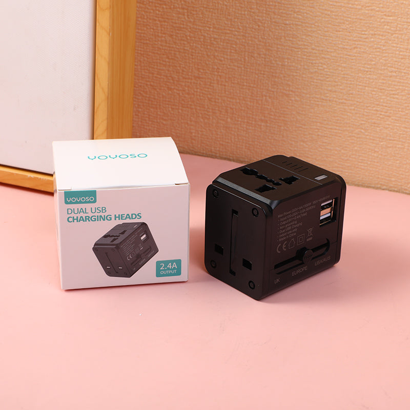 ADAPTADOR  UNIVERSAL CARGA RAPIDA 2.4A