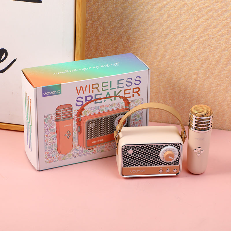 KARAOKE - PARLANTE CON MICROFONO - KHAKI