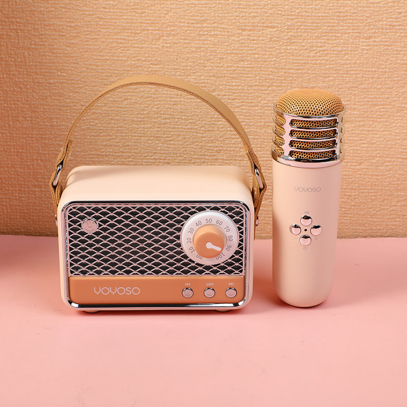 KARAOKE - PARLANTE CON MICROFONO - KHAKI