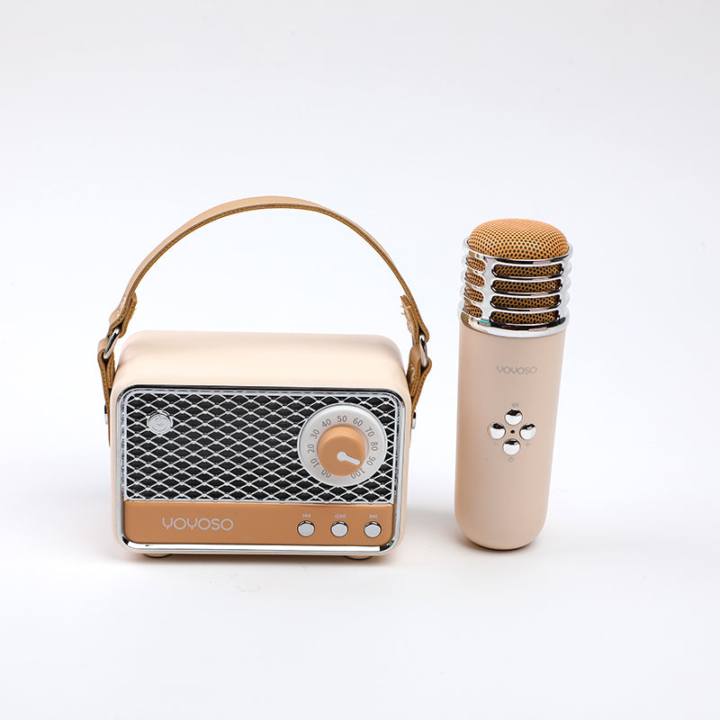 KARAOKE - PARLANTE CON MICROFONO - KHAKI