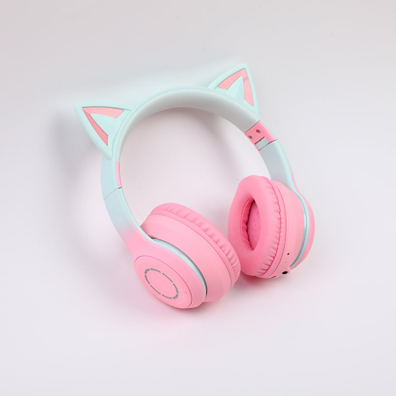 AUDIFONOS INALAMBRICOS GATO - ROSADO