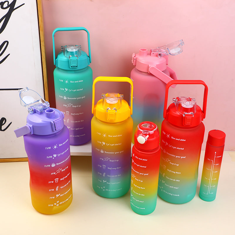 SET DE 3 TERMOS DEGRADADO PLASTICO