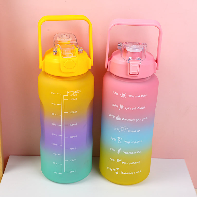 SET DE 3 TERMOS DEGRADADO PLASTICO