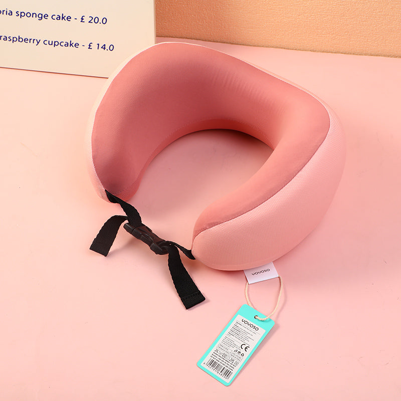 ALMOHADA EN U - AZUL ROSADO