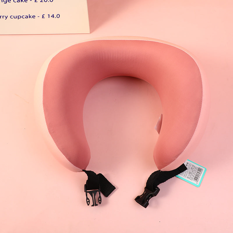 ALMOHADA EN U - AZUL ROSADO