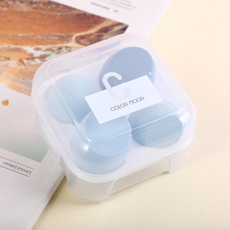 SET DE 4 ESPONJAS DE MAQUILLAJE -AZUL