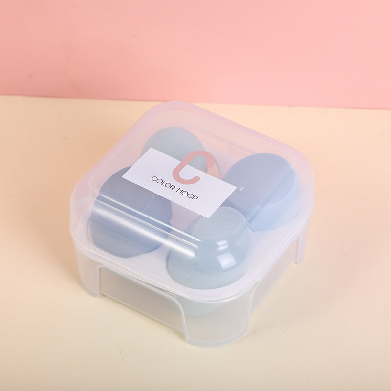 SET DE 4 ESPONJAS DE MAQUILLAJE -AZUL