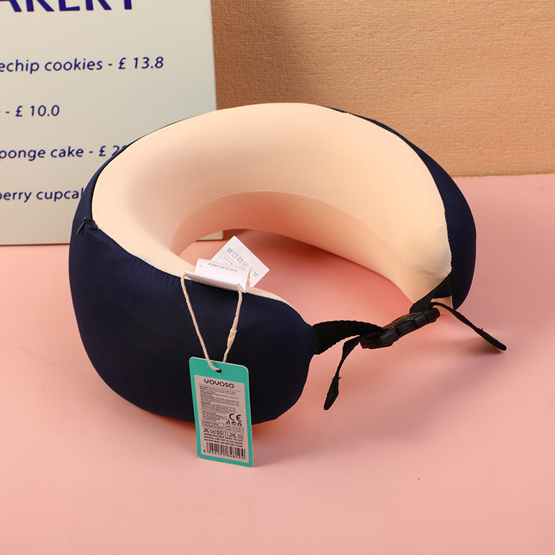 ALMOHADA EN U - AZUL MARINO