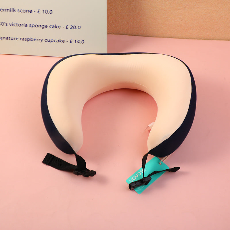 ALMOHADA EN U - AZUL MARINO