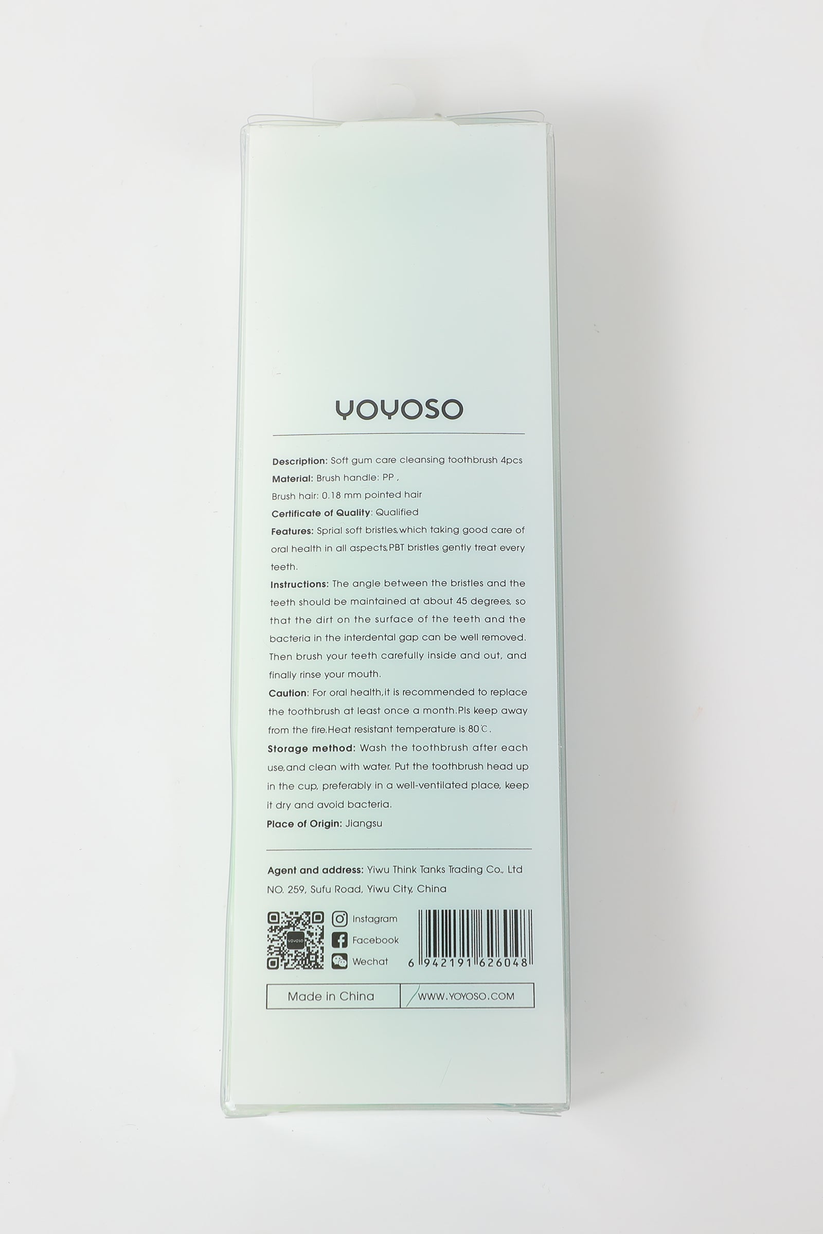 CEPILLO DE DIENTES SUAVES - 4 PCS