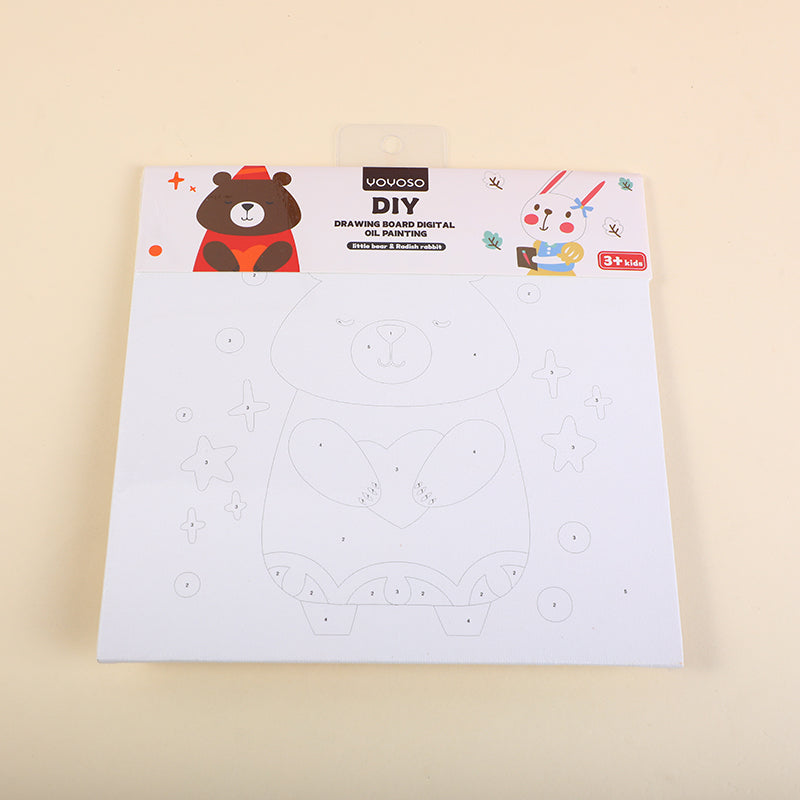 TABLERO DE DIBUJO CON PINTURA - OSO