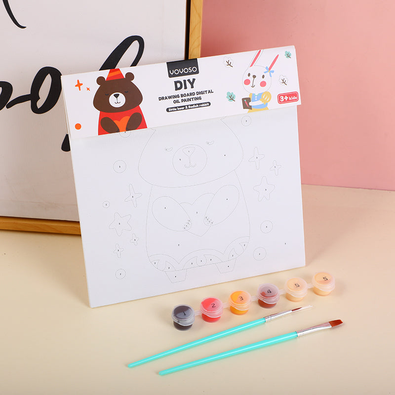 TABLERO DE DIBUJO CON PINTURA - OSO