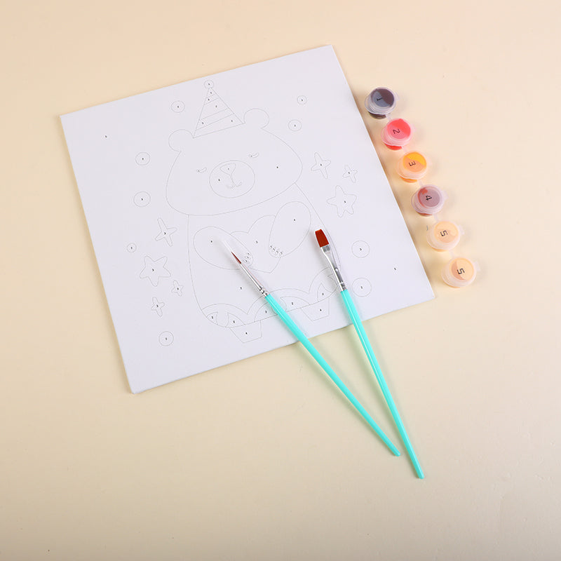 TABLERO DE DIBUJO CON PINTURA - OSO