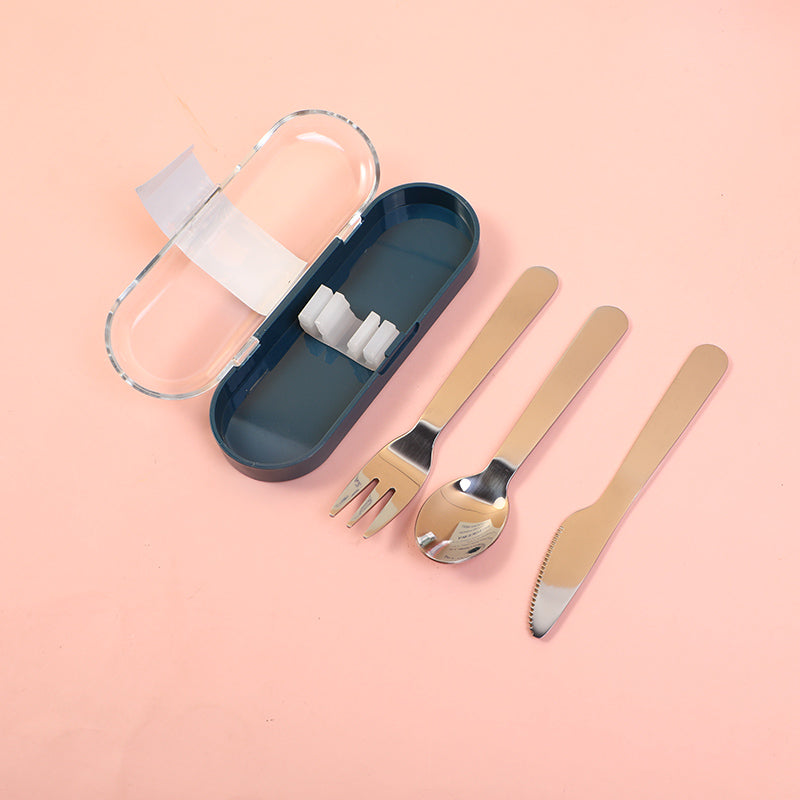 SET DE CUCHARA, TENEDOR Y CUCHILLO PORTABLE