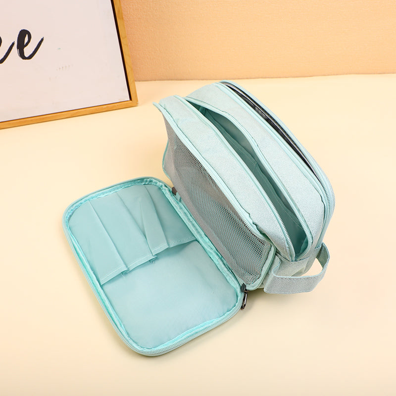 Neceser Organizador de Viaje con Múltiples Compartimentos Color Verde Agua Yoyoso