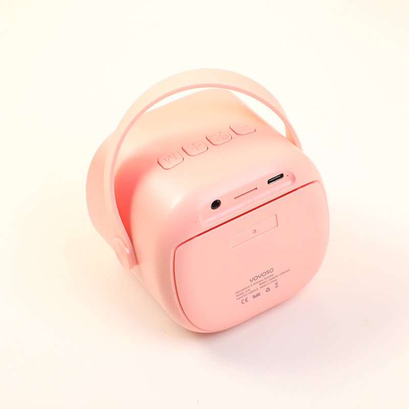 KARAOKE - PARLANTE CON MICROFONO - ROSADO