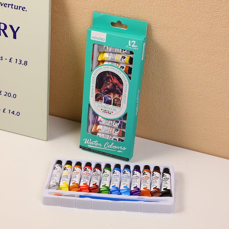 SET DE 12 PINTURAS - ACRILICA