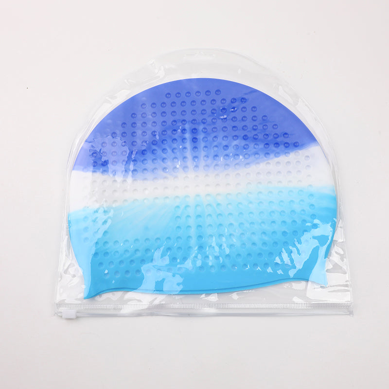 GORRO PARA NATACION - NIÑOS - AZUL OSCURO