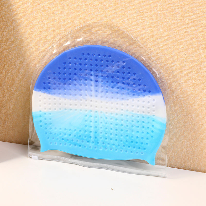 GORRO PARA NATACION - NIÑOS - AZUL OSCURO