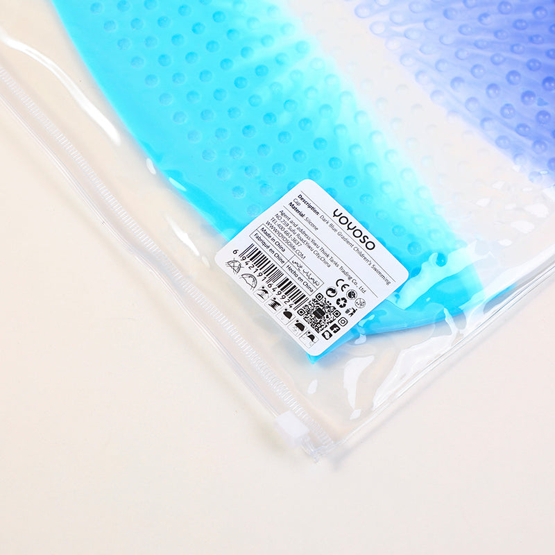 GORRO PARA NATACION - NIÑOS - AZUL OSCURO