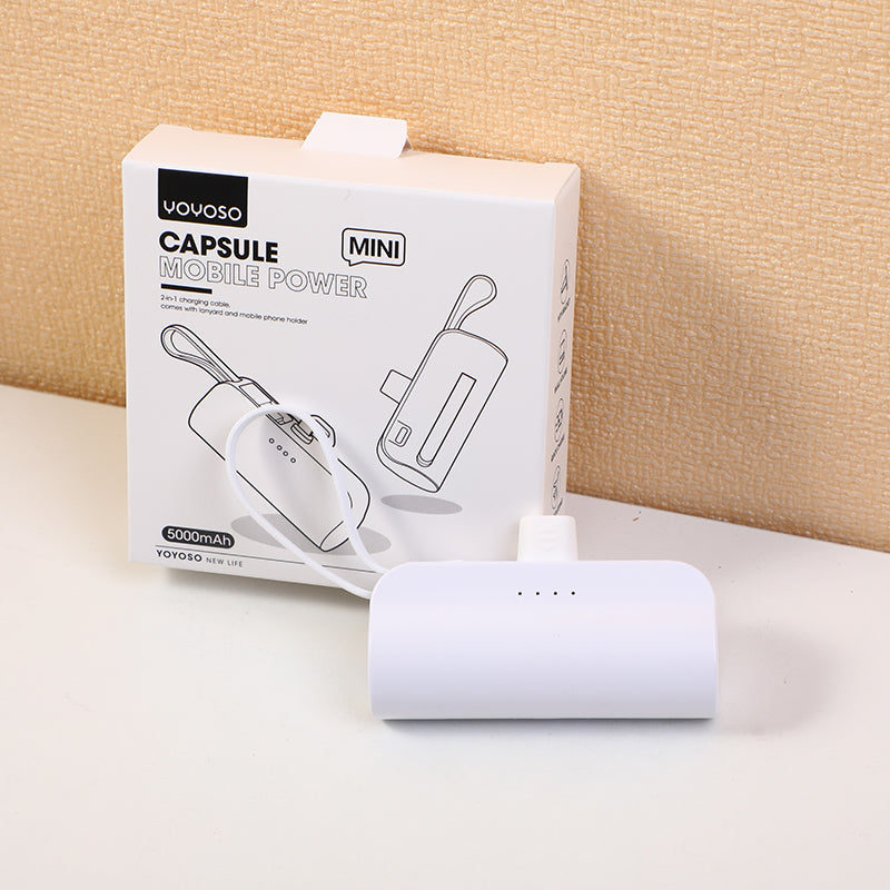 BATERIA PORTATIL - MINI CAPSULA -5000MAH