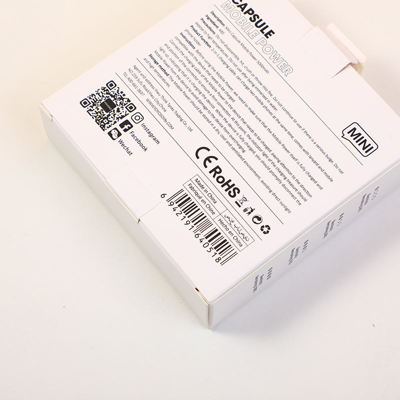 BATERIA PORTATIL - MINI CAPSULA -5000MAH