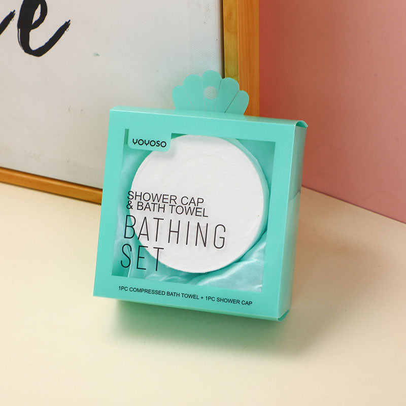SET DE BAÑO - GORRO & TOALLA DESECHABLE