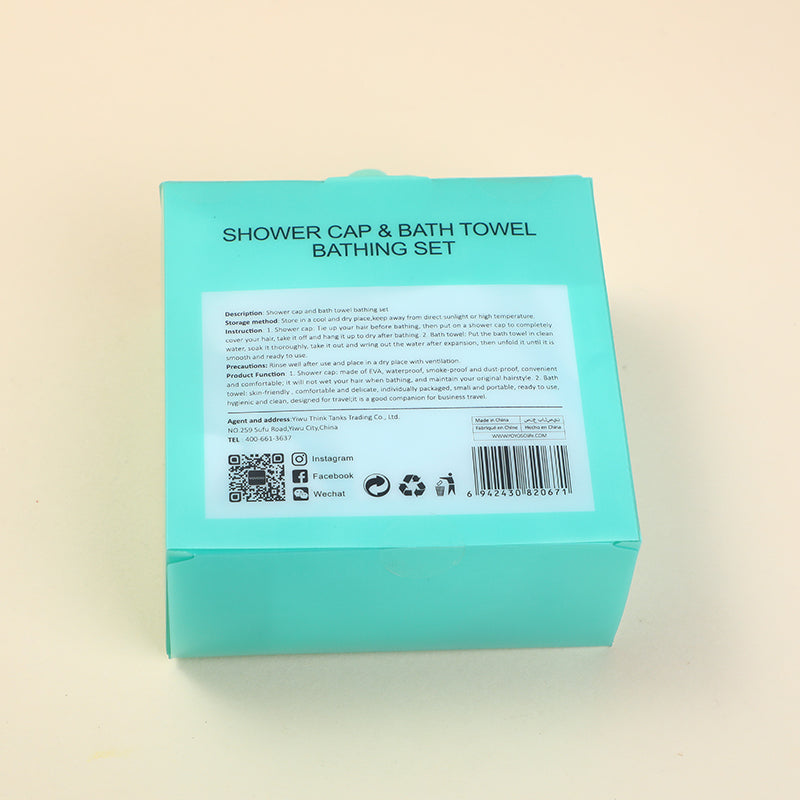 SET DE BAÑO - GORRO & TOALLA DESECHABLE