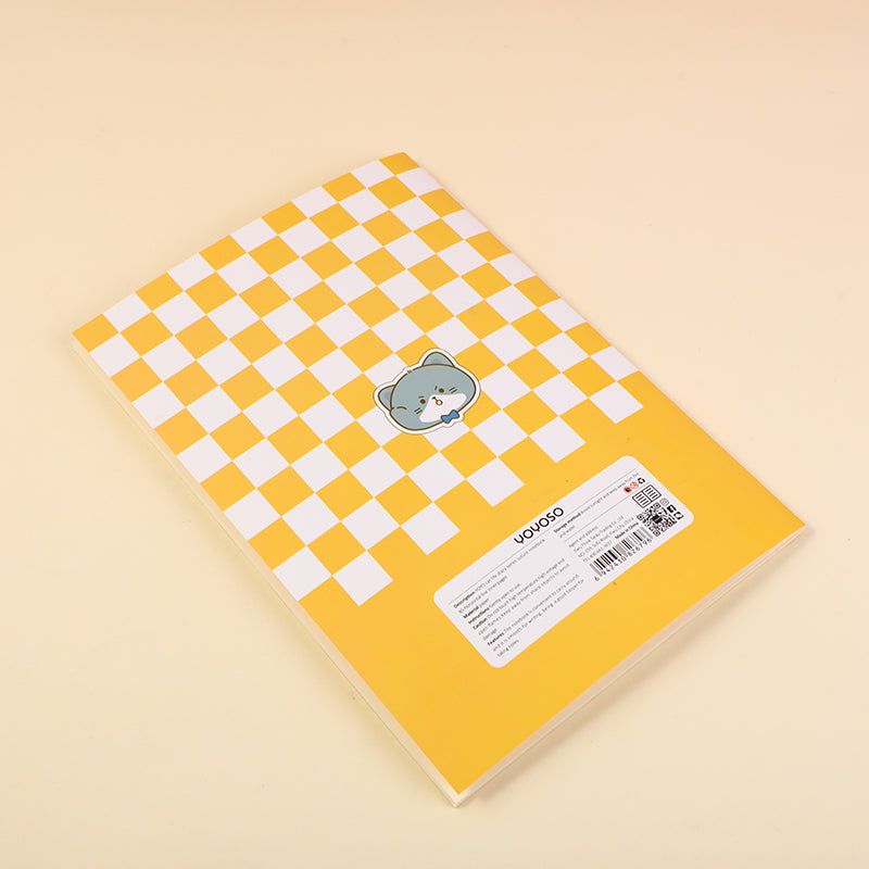 Cuaderno B5 Gato Lineas Horizontales