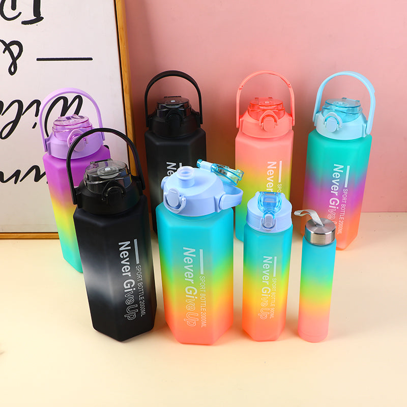 SET DE 3 TERMOS PLASTICO DEGRADADO