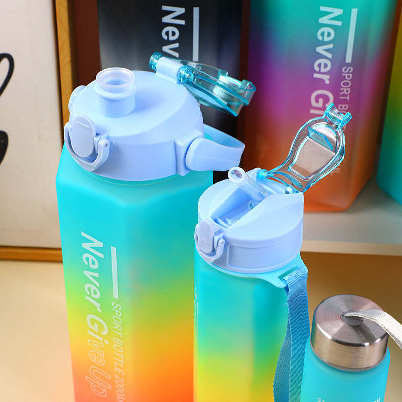 SET DE 3 TERMOS PLASTICO DEGRADADO