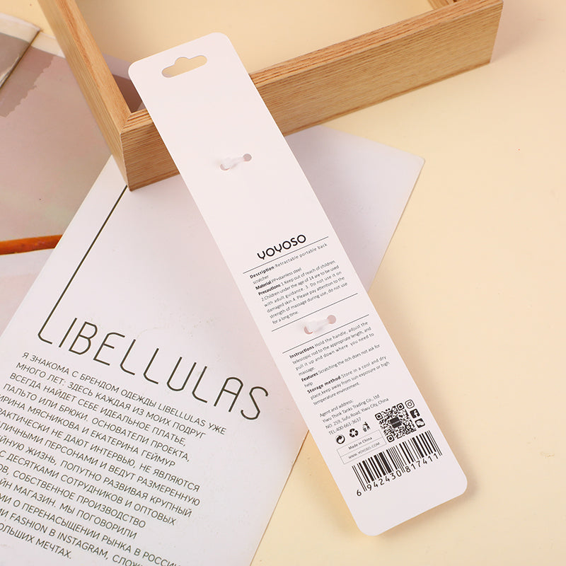 RASCADOR DE ESPALDA RETRACTIL