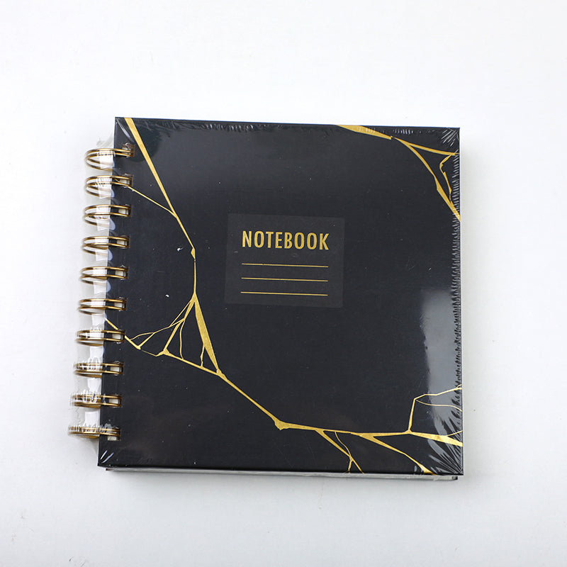 CUADERNO B6 - NEGRO & DORADO