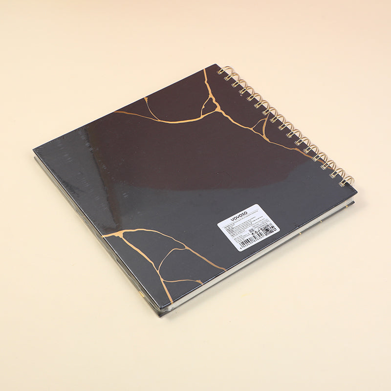 CUADERNO B5 - NEGRO & DORADO