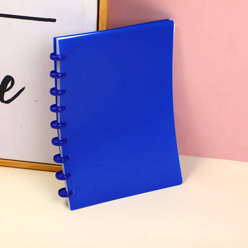 CUADERNO B5 ARGOLLADO - AZUL
