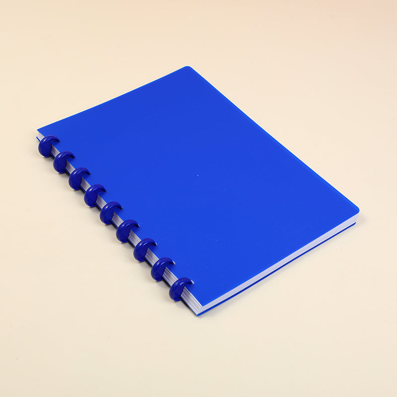 CUADERNO B5 ARGOLLADO - AZUL