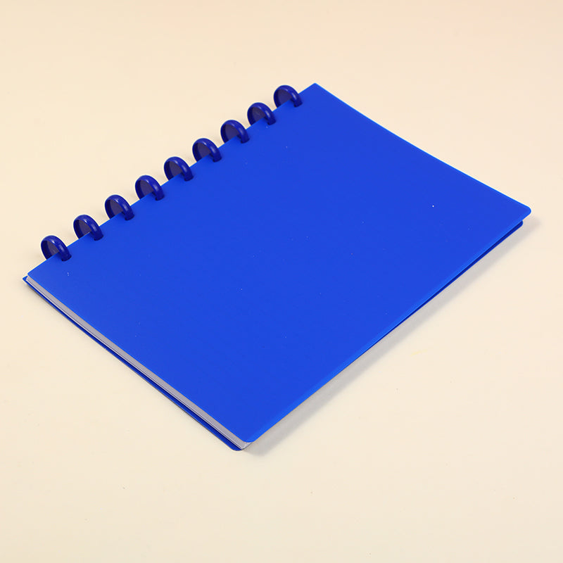 CUADERNO B5 ARGOLLADO - AZUL