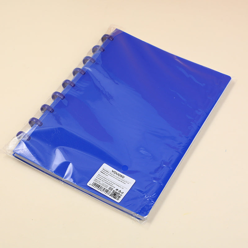 CUADERNO B5 ARGOLLADO - AZUL