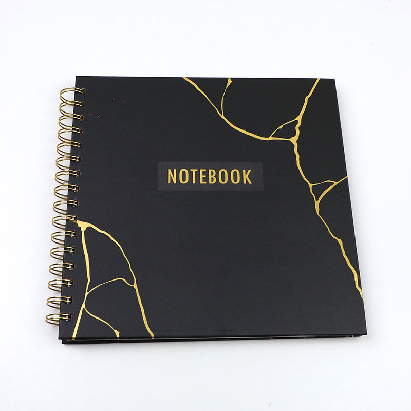 CUADERNO B5 - NEGRO & DORADO