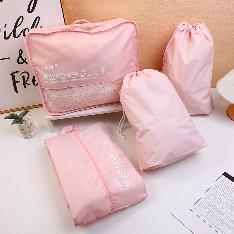 SET DE ORGANIZADORES PARA EQUIPAJE - ROSADO