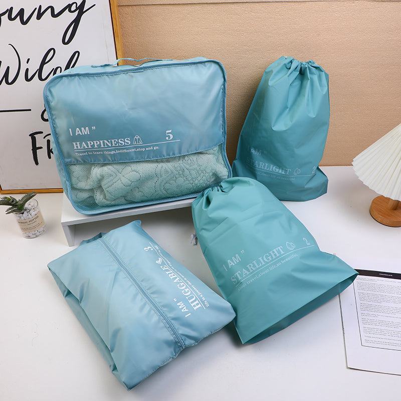 Set Organizador de Equipaje Impermeable 4 Piezas  Azul Yoyoso