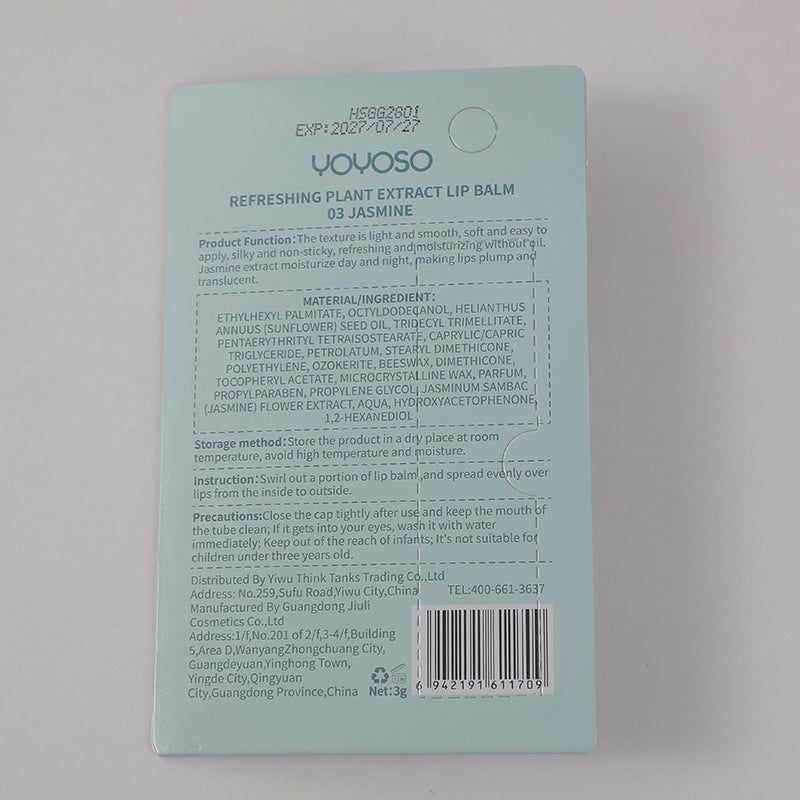 BALSAMO HIDRATANTE PARA LABIOS - JASMIN