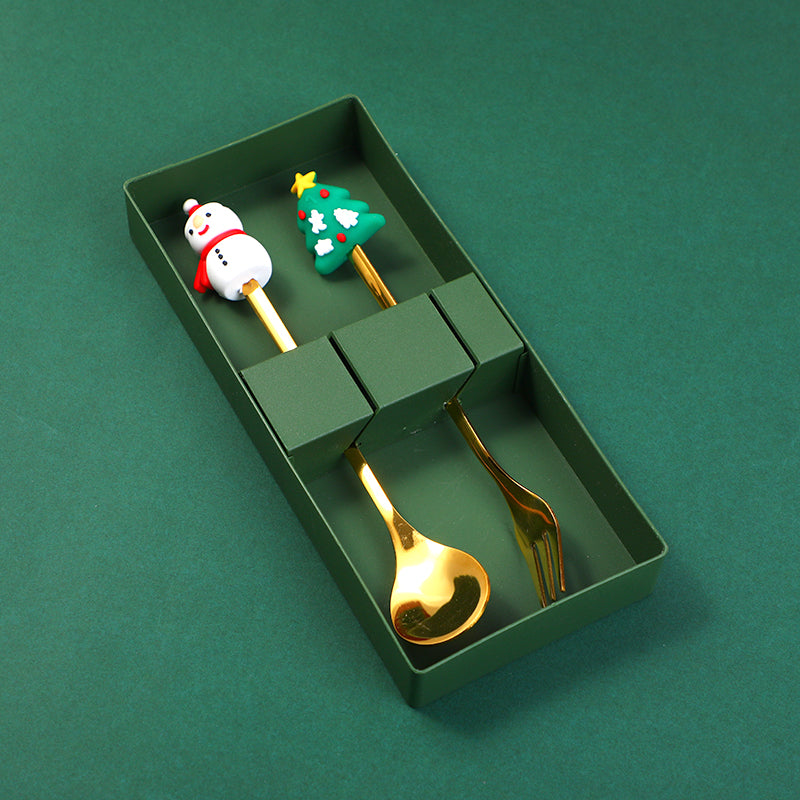 SET DE CUBIERTOS NAVIDEÑOS - 2UND