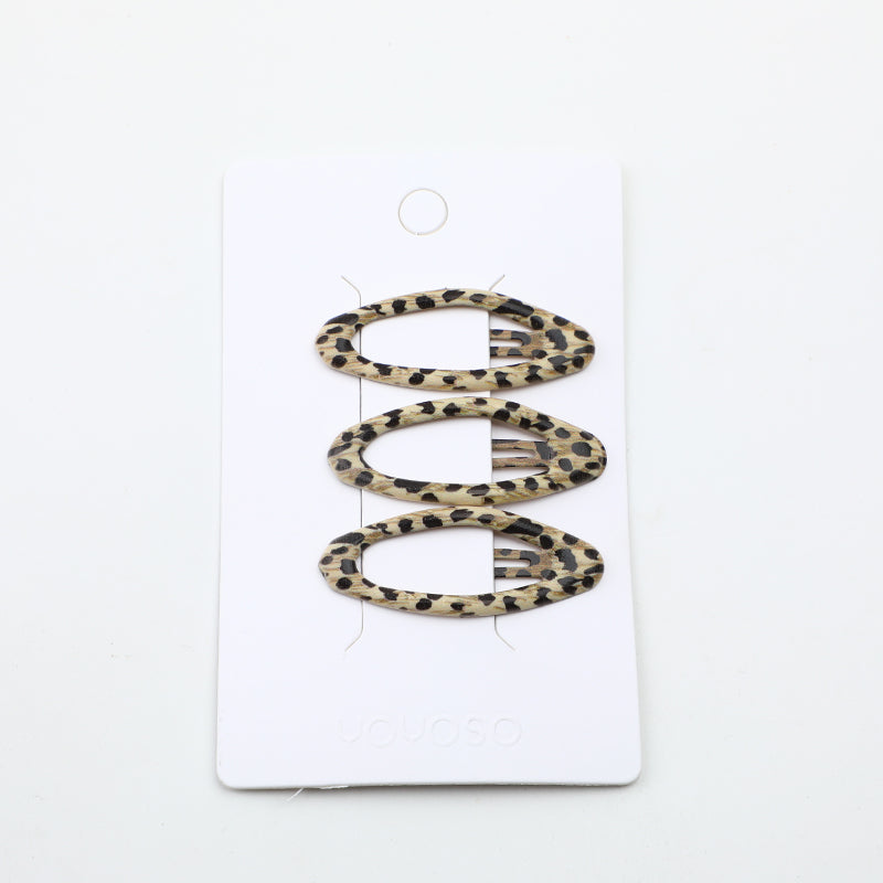 CLIPS DE CABELLO DE LEOPARDO TIPO 1 - 3 UND