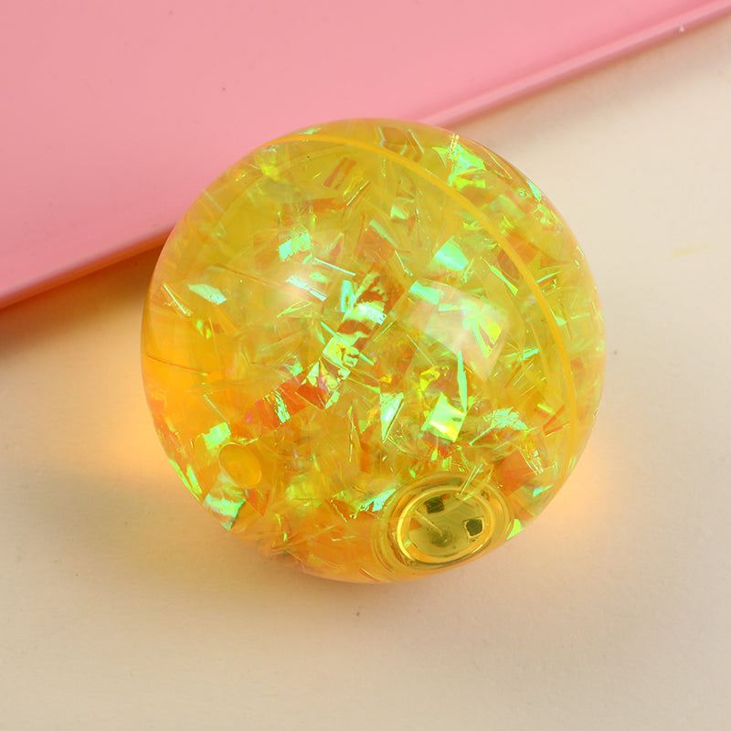 PELOTA 10 CM - TEDDY ISLAND - AMARILLA