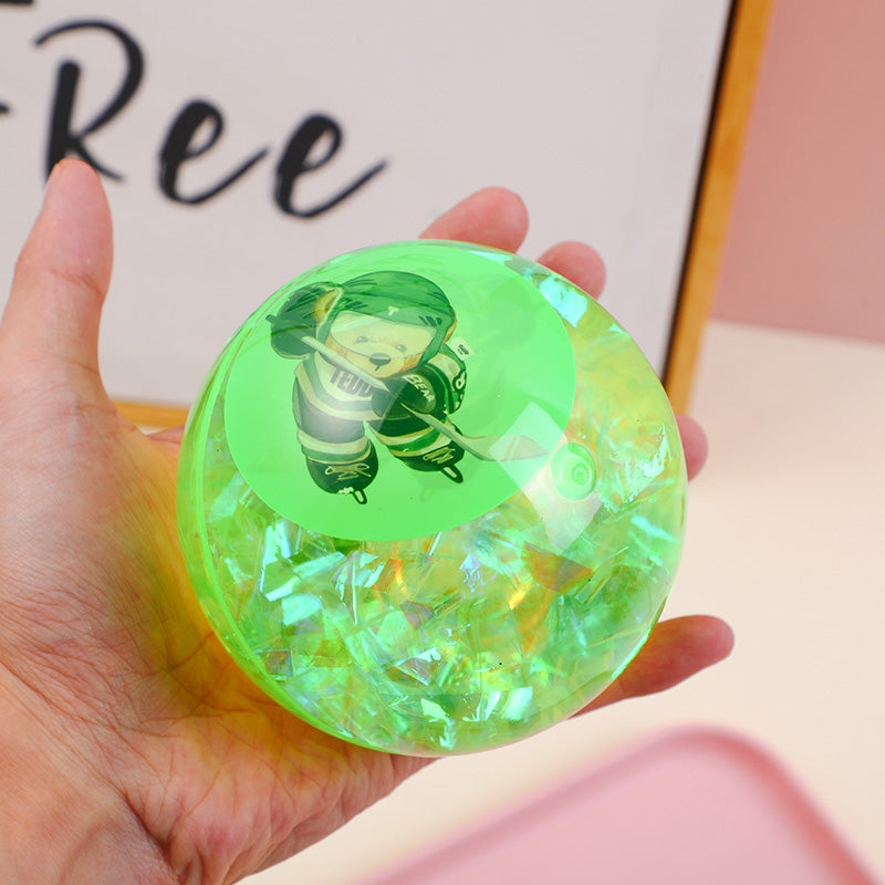 PELOTA 10 CM - TEDDY ISLAND - VERDE