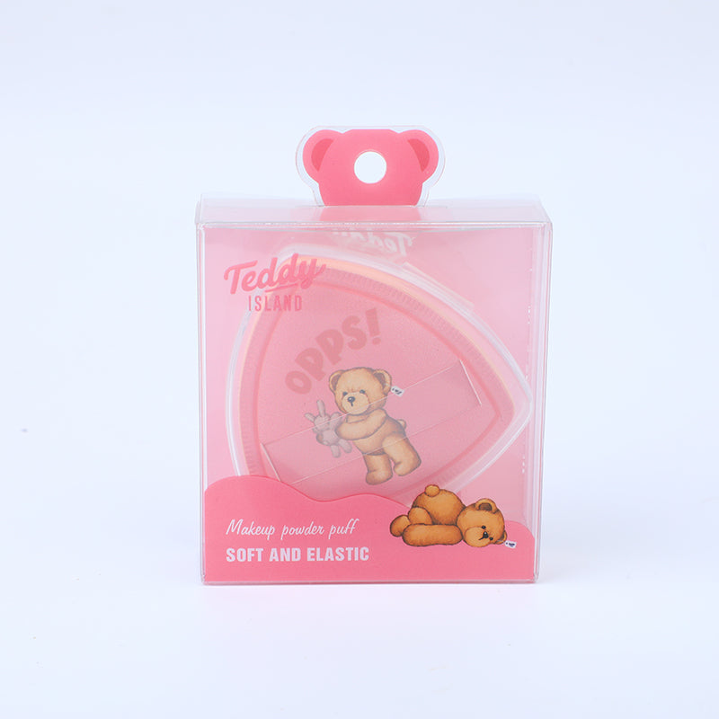 ESPONJA TEDDY ISLAND CON ESTUCHE - ROSADA