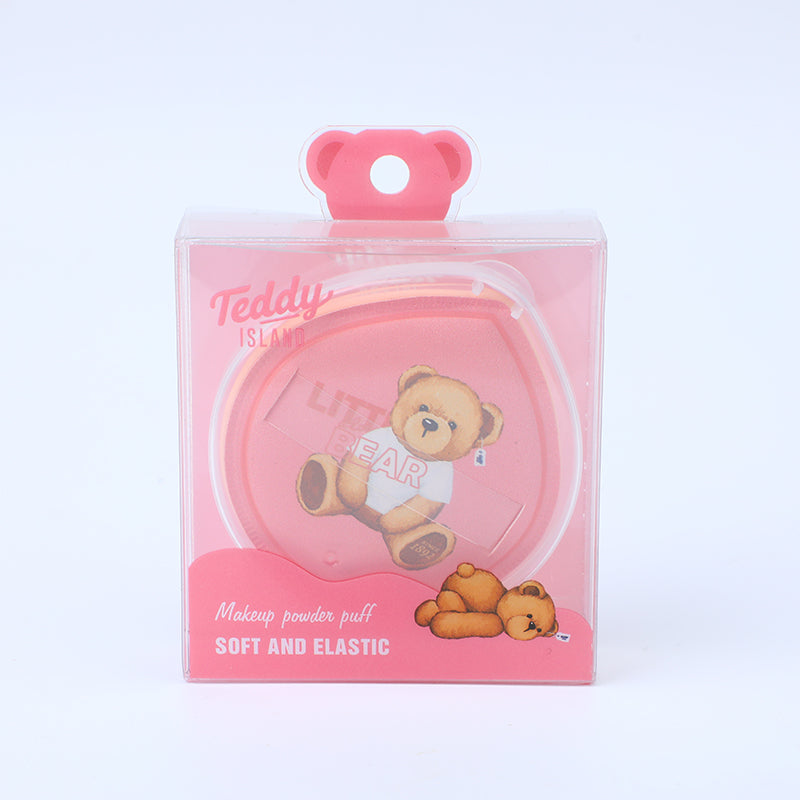 ESPONJA TEDDY ISLAND CON ESTUCHE - ROSADA