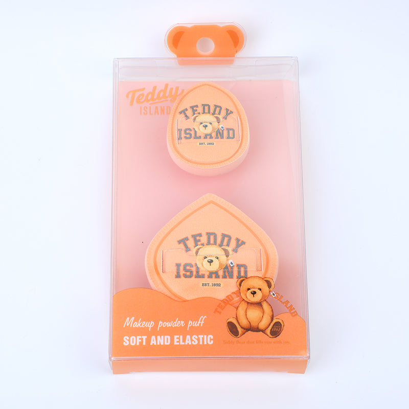 SET DE DOS ESPONJAS - TEDDY ISALND - NARANJA