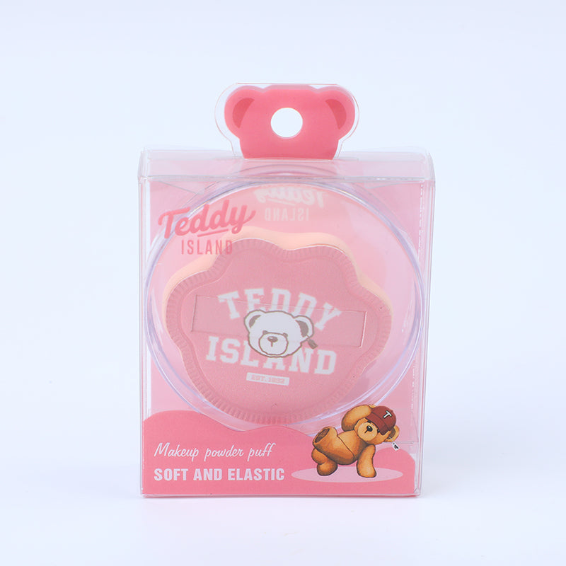 ESPONJA EN FORMA DE PATA - TEDDY ISLAND - ROSADA